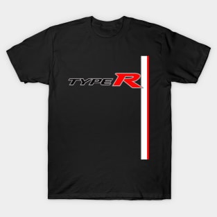 FK8 Type R Championship white racing stripe T-Shirt